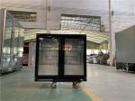 2 Doors Counter Top Beverage Fridge Beer Display Cooler Refrigerator Under Back