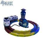 Theme park coin operated track railway train EPARK cost effective electric kids