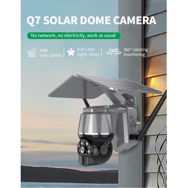 PTZ Wireless Outdoor Solar Panel Battery Security Camera Wifi Night Vision Waterproof