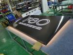 Hanging Acrylic Sign Board Company Brand Name Custom Led Logo Panel Edge Lit