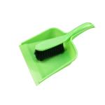 Polypropylene Desktop Mini Dustpan And Brush Set Red Yellow Green