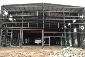 Two Floors Steel Structure Workshop / Plant With Sliding Or Rolling Door