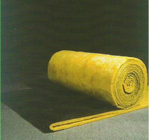 China Sound Absorption Glass Wool Blanket / Felt Roll Faced With Black Glass Tissue wholesale