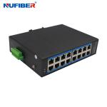 Industrial POE Ethernet Switch 16x10/100Base-T Din Rail Mount Gigabit 16 Ports