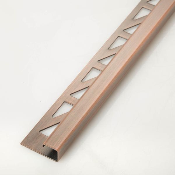Stainless Steel Square Edge Tile Trim 12mm For External Corners