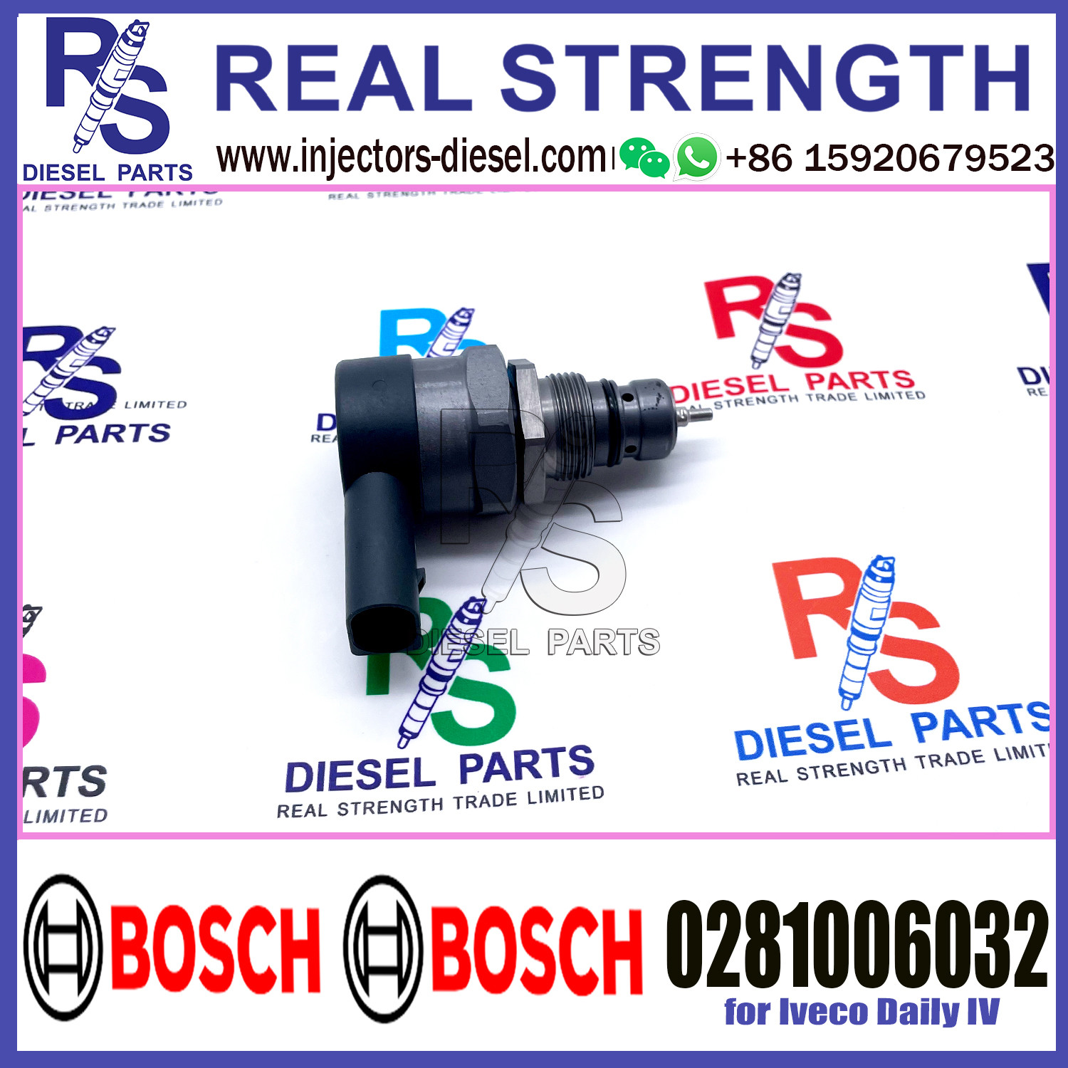 BOSCH Control Valve 0281006032 DRV Regulator Solenoid 0281006032 for Iveco Daily IV