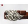 Buy cheap Exotic Faux Chinchilla Throw Blanket , Chinchilla Faux Fur Throw Blanket from wholesalers