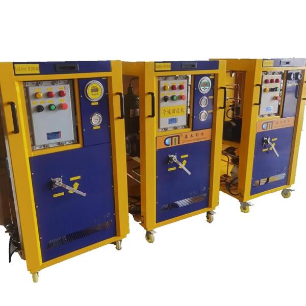 R134a refrigerant recovery pump oil less ac recycling equipment 4HP air