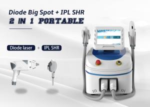 China Portable 2 In 1 Permanent Laser Hair Removal Device Skin Rejuvenation E Light wholesale
