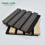 Polyester Thickness 9mm/12mm Slatted Wooden Veneer Pet Acoustic Slat Wall Panels