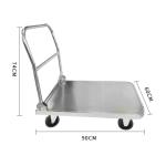 Panda Hand Platform Truck 300KG Stainless Steel Folding Handle Cart