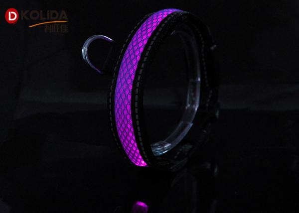 Nylon Webbing 100% Eco - Friendly Nighttime Safety LED Dog Collar Double For