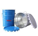 CMYK 4C 10L Metal Tinplate Paint Pail Bucket With Lid
