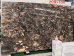 Luxury Modern Polished Black Gold Veins Quartzite Stone Brazil Natural Cosmic