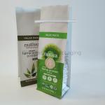 Laminated Plastic 8 Side Seal Bag Tin Tie Flat Bottom Food Packaging Gravure