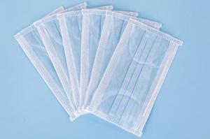 China Single Use Disposable 3 Ply Face Mask , Low Breathing Resistance Protective Face Masks wholesale