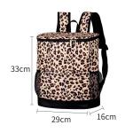 Latest Design Insulated Lunch Bag Leopard Colorful Picnic Backpack Insulated