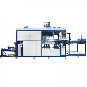 China Lunch Box  Vacuum Forming Machine 100m3/h Flow Rate 0-300℃ Temperature 1220*710mm Max Forming Area wholesale
