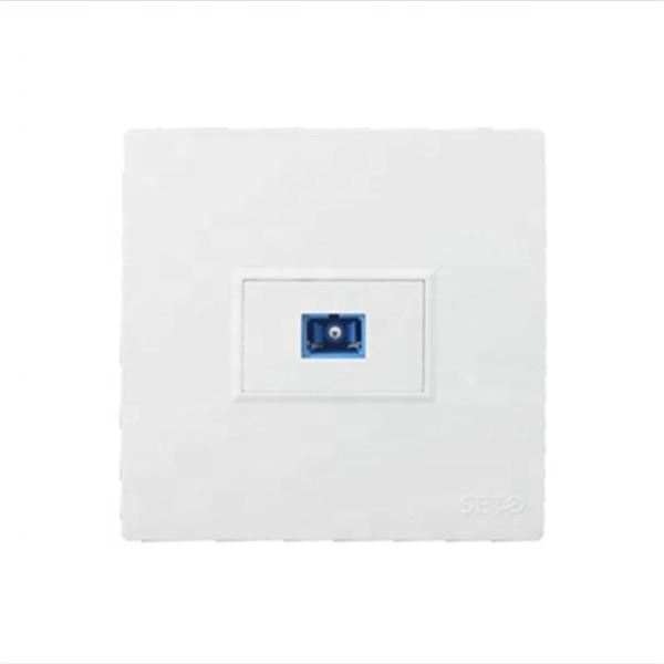 4 Cores Fiber Optic Plate 86*86mm , ABS SC Fiber Wall Plate For Multi Floor