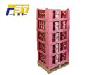 Cool Design Cardboard Pallet Display Environmental Friendly For Snacks Promotion