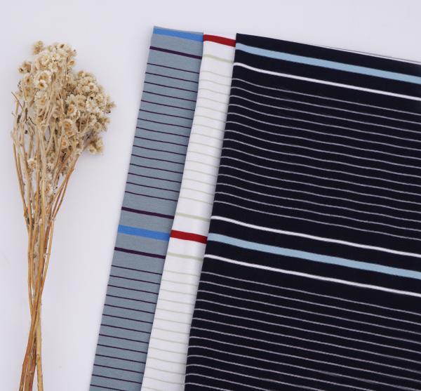 Simple Beautiful Durble Fashionable Skin-Friendly Striped Material Fabric For T
