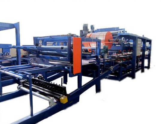 Colored Steel PU Sandwich Panel Production Line , Roof Panel Roll Forming