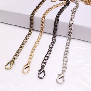 China detachable strap Bag chain flat chain non-fading metal shoulder strap slung chain wholesale