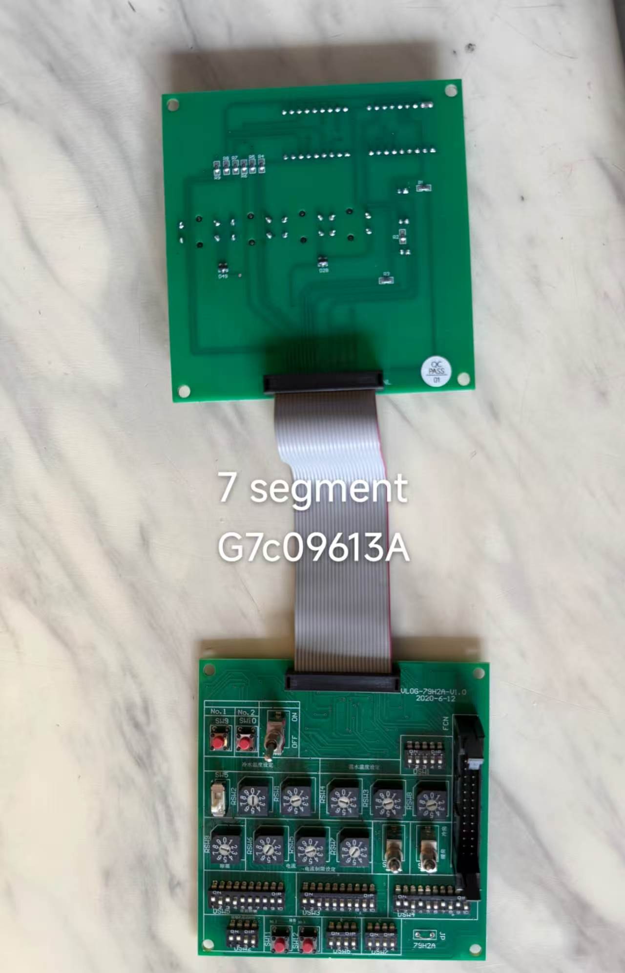Hitachi screw type chiller fittings 7segment code board G7C09613A