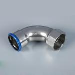 90 Degree Carbon Steel Elbow Pipe Fitting Surface Polishing Nickel White