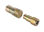 IATF16949 Steel Flat Face Coupler , 0.25'' Flat Face Quick Disconnect