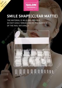 China Smile Matte False Nail Tips Salon Half Manicure Tip wholesale