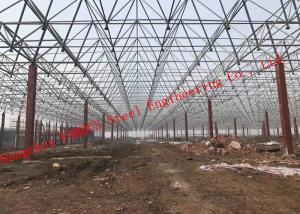 China Huge Span Steel Frame Buildings , Steel Structure Building Convenient Installation wholesale