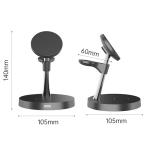 15W 3-IN-1 Wireless Charger Strong Magnetic Attachment More Convenient