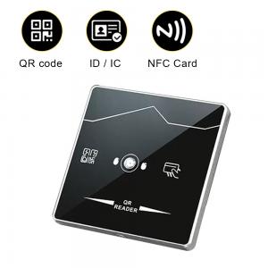 China Tempered glass QR Code Reader Access Control Wiegand Proximity Card Reader wholesale