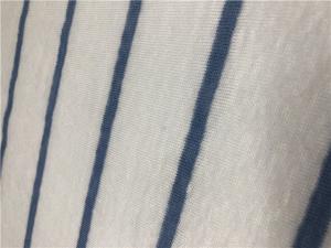 China 100% Linen Jersey Fabric knit linen yarn dyed weft stripe  fabric Oeko-Tex Standard 100 wholesale
