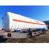 Buy cheap Professional Tractor Trailer Truck 52.6CBM LNG Tank Trailer With 3 Axles from wholesalers