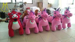 China Hansel electronic game machine child ride on toy unicorn motorized animals for sale with 4 wheels wholesale