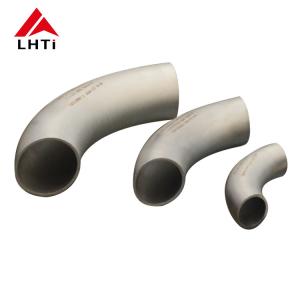 China Hot sale gr2 2.5&quot; 3.5&quot; 90 degree 40mm titanium elbows for pipe fitting wholesale