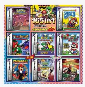 China 165 in1 Pokemon Games Mario Bros/DONKEY KONG games cards Lot rare for GBA Gameboy Advance video game console wholesale