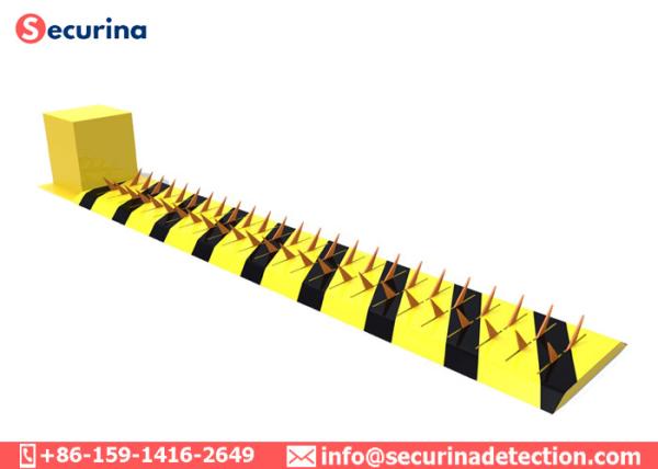 Stainless Steel Traffic Spike Barrier , Secure Tire Killer Anti Collision