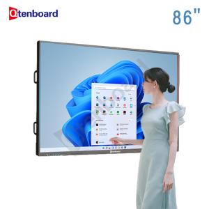 China Qtenboard Customized Root Video 55/65/75/86/98 Inch Touch Screen Smart Digital Whiteboard For Teaching wholesale