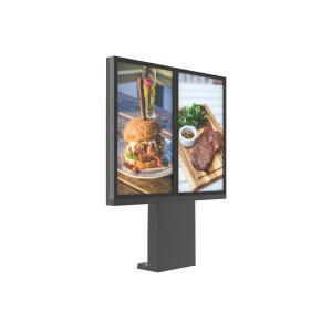 China 55 Inch 3000 Nits Restaurants Digital Menu Board Stand High Brightness wholesale