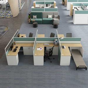 China Office Furniture Manufacturers 4 Way Modular Office Workstation With Partation wholesale