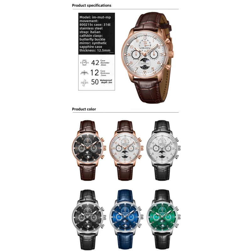 Professional Traditional Business Wrist Watch Featuring Date Display Function and Scratch Resistant Mineral Glass for Daily Wear