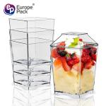 Europe pack bpa free food plastic Eco-Friendly disposable cake containers