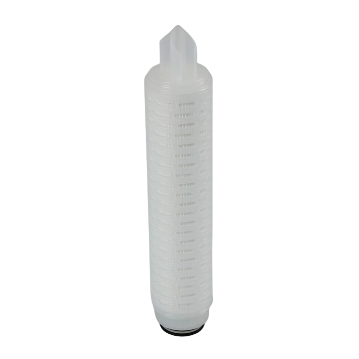 500L/Hour Productivity 0.22 Micron PP Polyester Glass Fiber Pleated Filter Cartridge