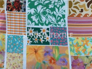 China Soft Touch Daisy Pattern Recycled Swimwear Fabric Repreve Nylon wholesale
