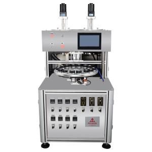 China Double Color Cream Jar Filling Machine accurate with AC Motor wholesale
