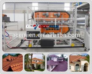 China high efficency pvc roof glazed tile sheet making line wholesale
