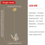 Pendant Chandelier For Ladder Revolving Staircase Butterfly Lighting（WH-NC-83)